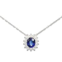 Collana Giorgio Visconti Donna in Oro bianco Zaffiri+Diamanti GB39443Z-A 78940040